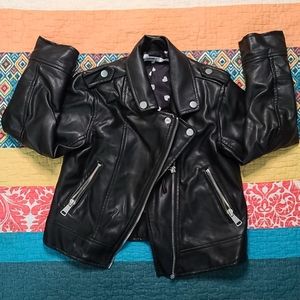 H&M Black Pleather Jacket